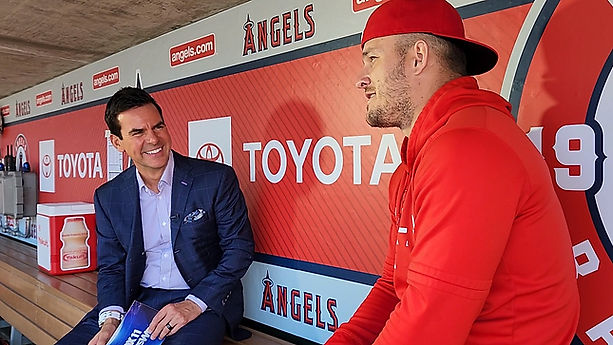 Kyle with Mike Trout
